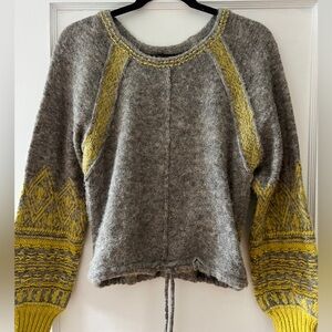 Free People Alpaca Blend Fair Isle Sweater